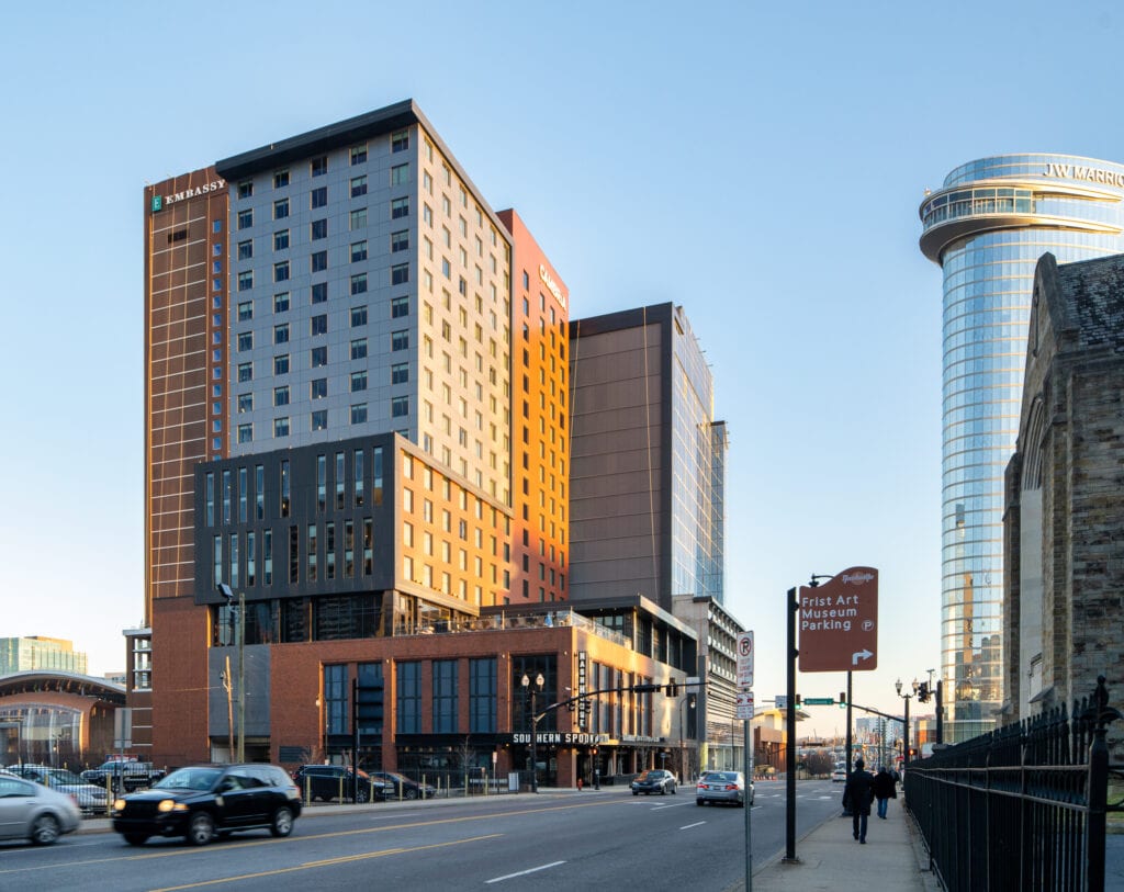 Photographing the Changing Light on the Cambria Hotel in Downtown Nashville 5 Cambria Downtown Nashville Architecture Photographer
