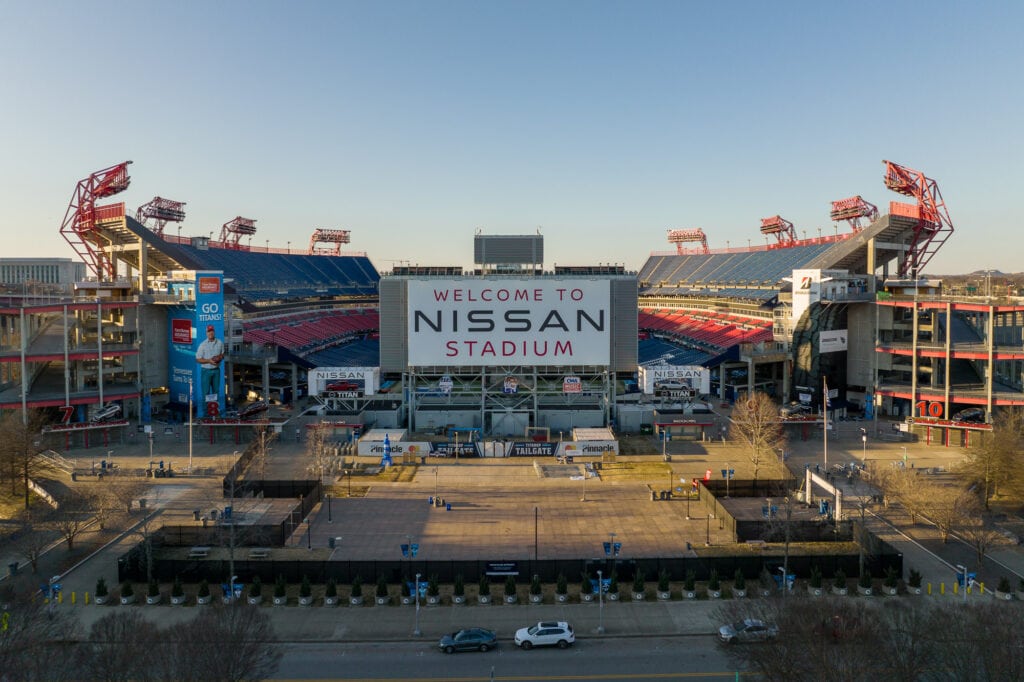 Nissan Stadium Downtown Nashville Commercial Architecture Photographer