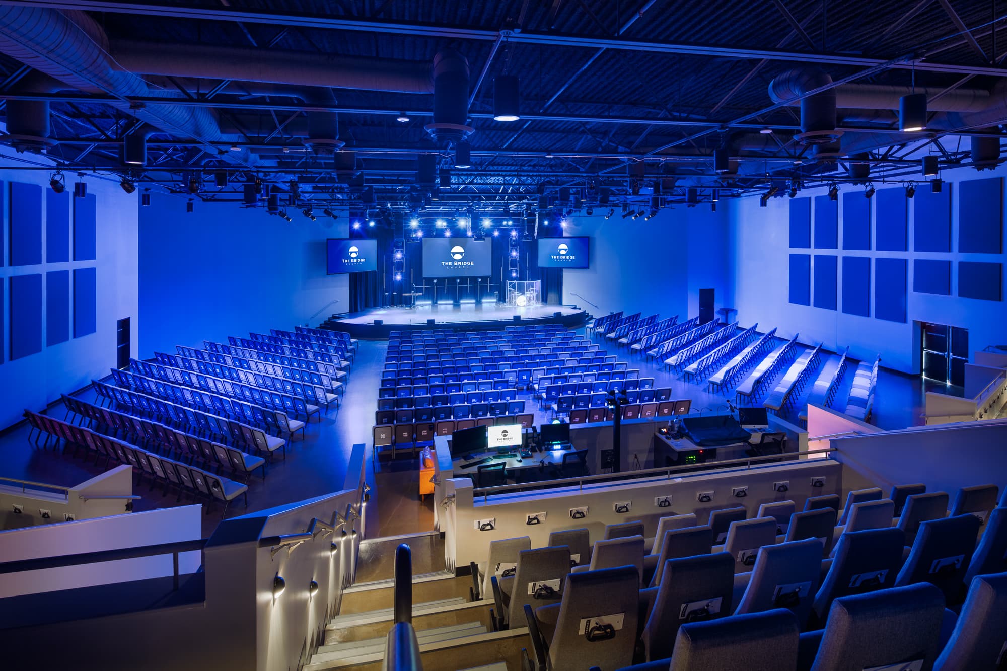 Church photography in a sanctuary with lights on