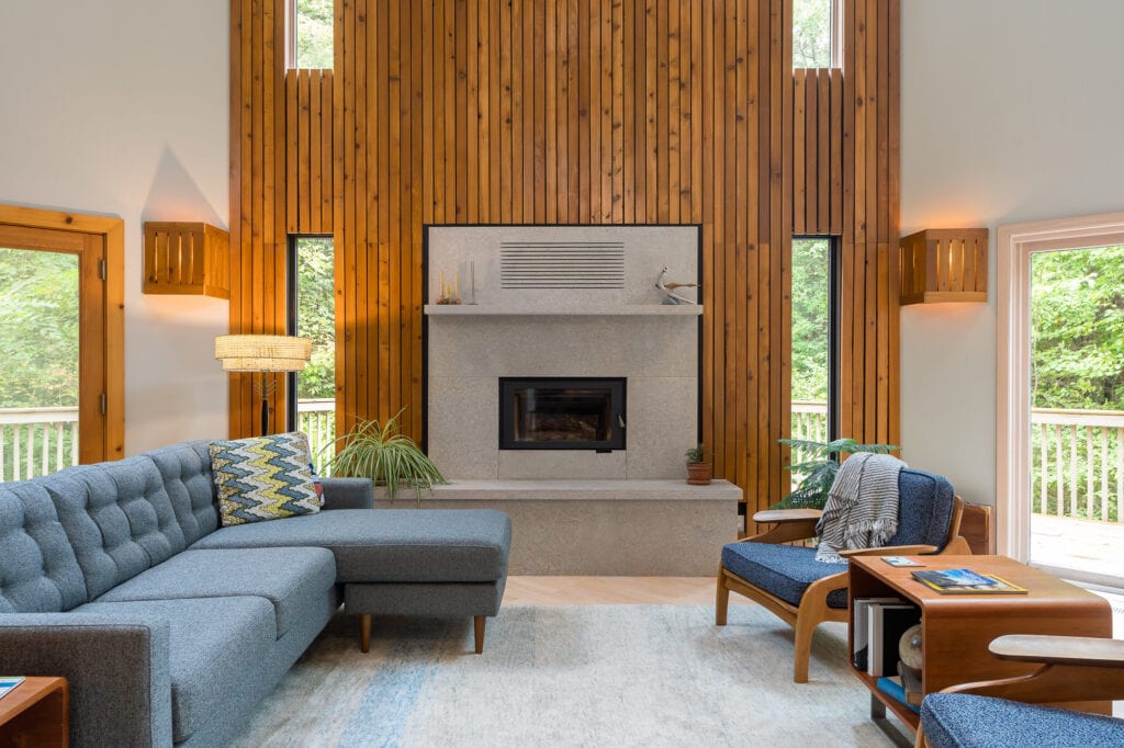 Modern and spacious living room captured by a skilled Architectural Photographer in Nashville