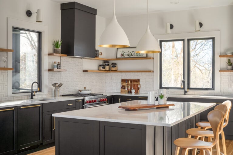 Elegant kitchen with state-of-the-art Wolf appliances expertly captured by Nashville Architectural Photographer