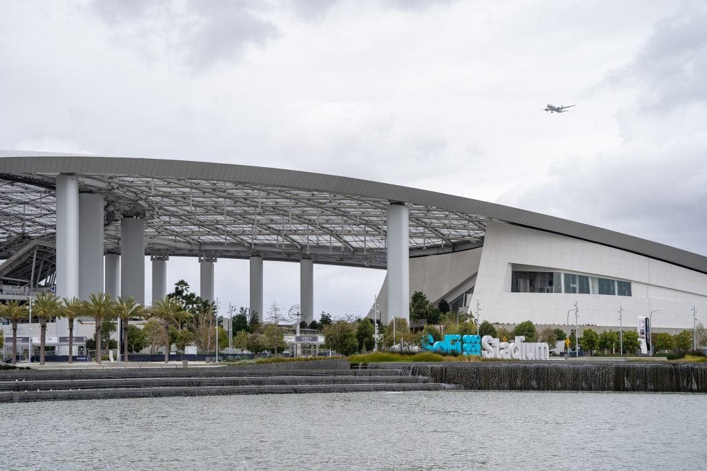 Los Angeles architectural photography of the Sofi Stadium