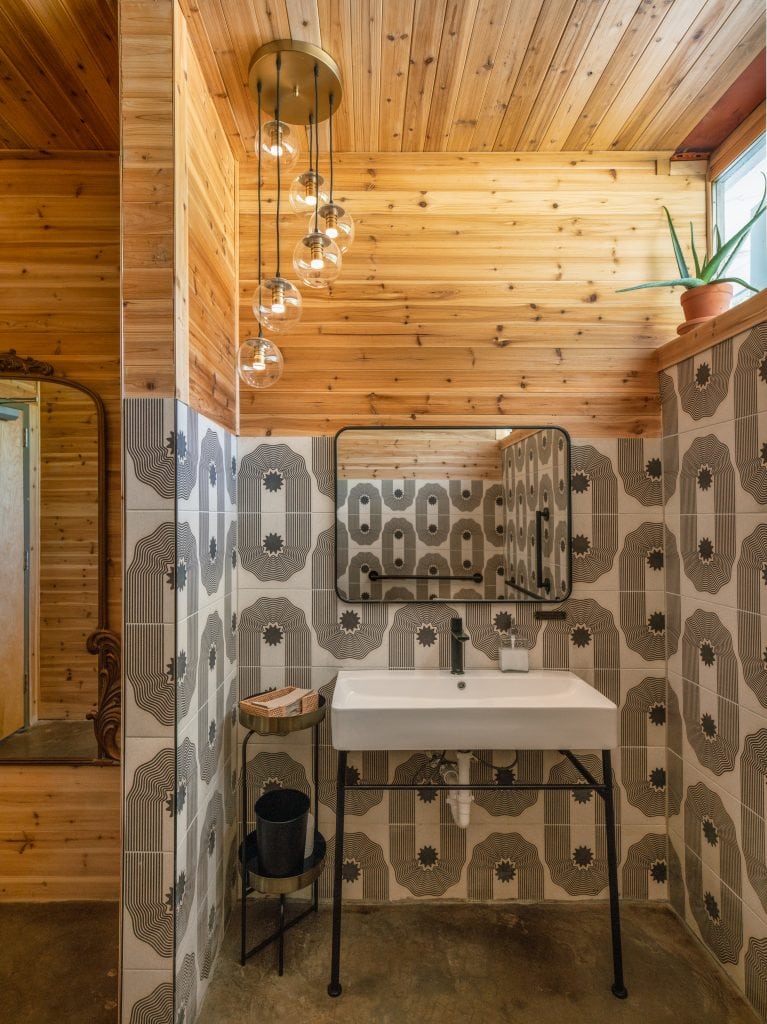 Architectural Photography - East Nashville Cocktail Lounge 12 Amazing tile work in the bathroom of a cocktail lounge in east Nashville